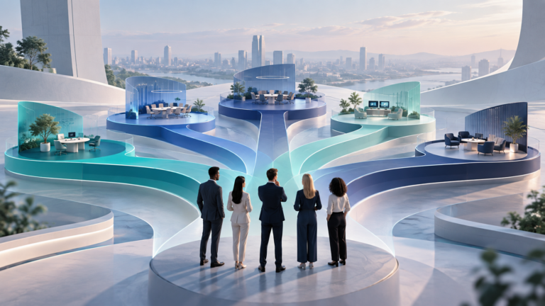 Business leaders evaluating five connected workforce models